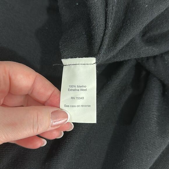 Brunella Gori Men's Merino Wool Black Full-Zip Cardigan Sweater Size L - Picture 7 of 10